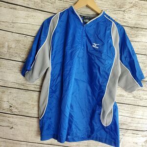 Mizuno Men's  Baseball Warm Up Hitting batting Practice Shirt Jersey Blue Size S